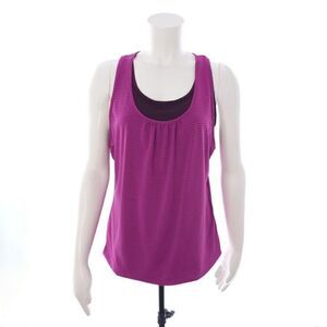 Prana Purple Athletic Sleeveless Tank Top Womens Size Large
